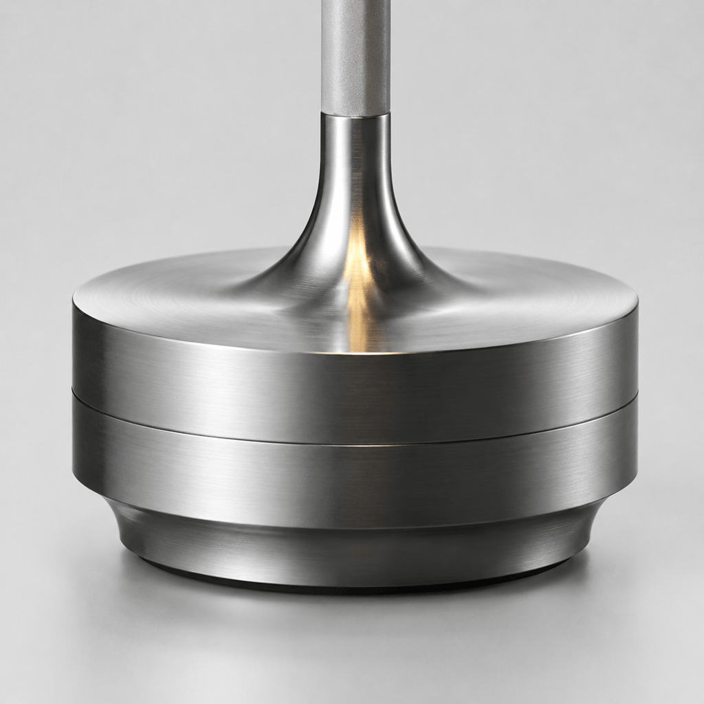 Rise-Light Kabellose LED-Tischleuchte, dimmbar, moderne Metall-Tischleuchte