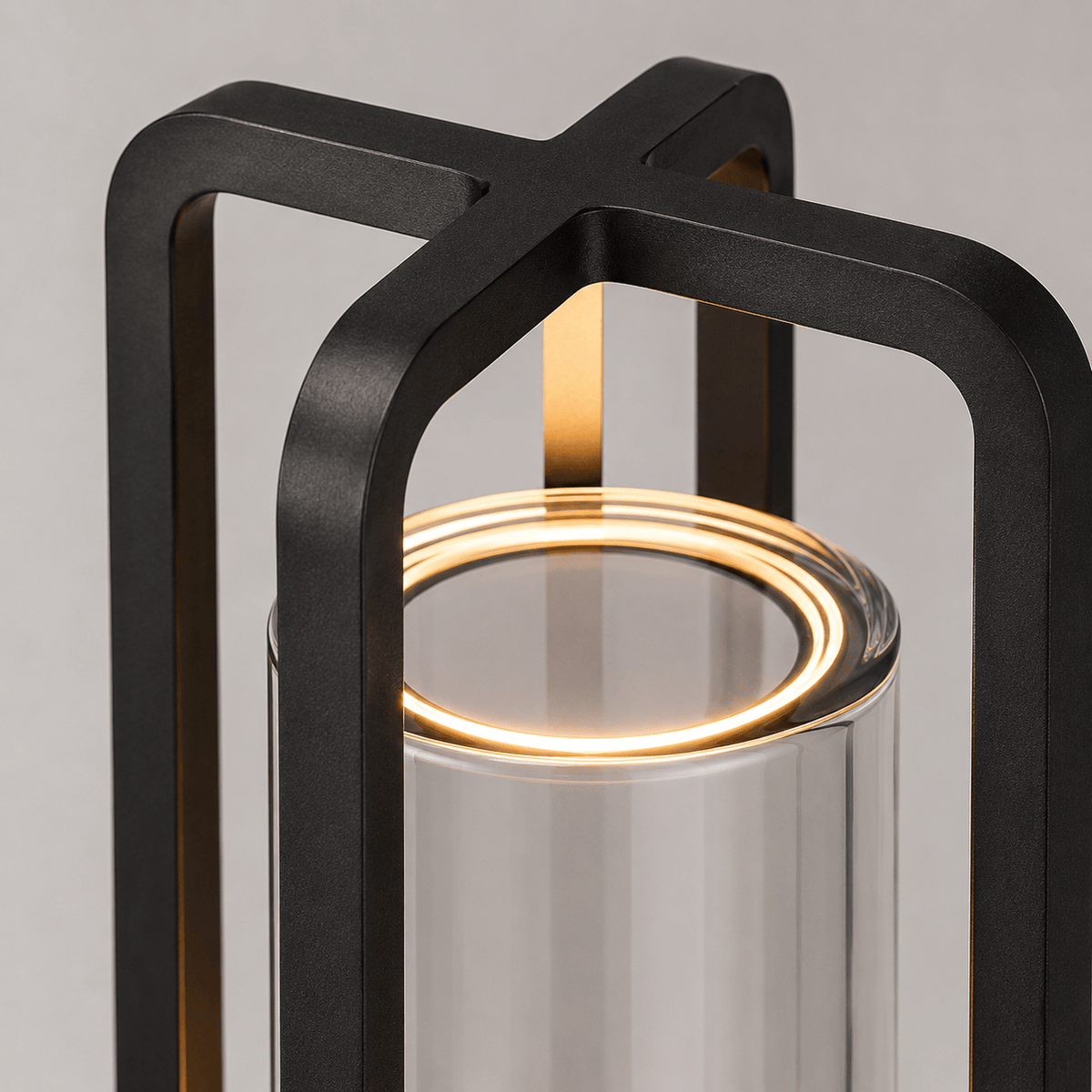Rise-Light Kristall Tischlampe LED kabellos, Dimmbare Tischleuchte
