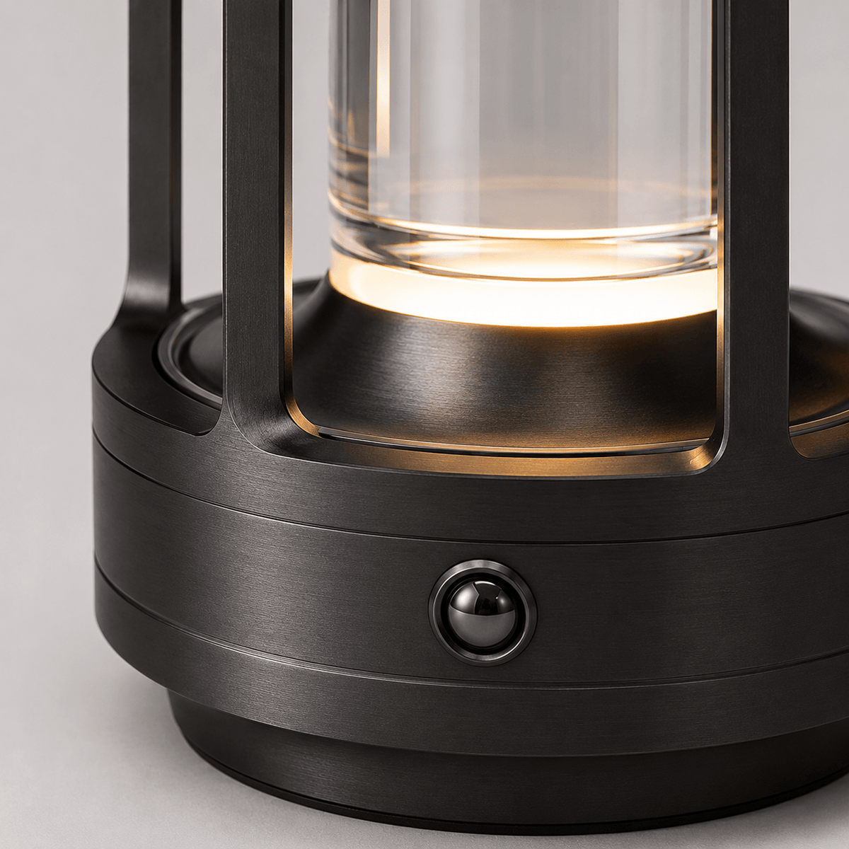 Rise-Light Kristall Tischlampe LED kabellos, Dimmbare Tischleuchte