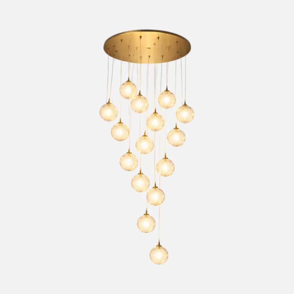 Rise-Light 15 / Gold kronleuchter modern