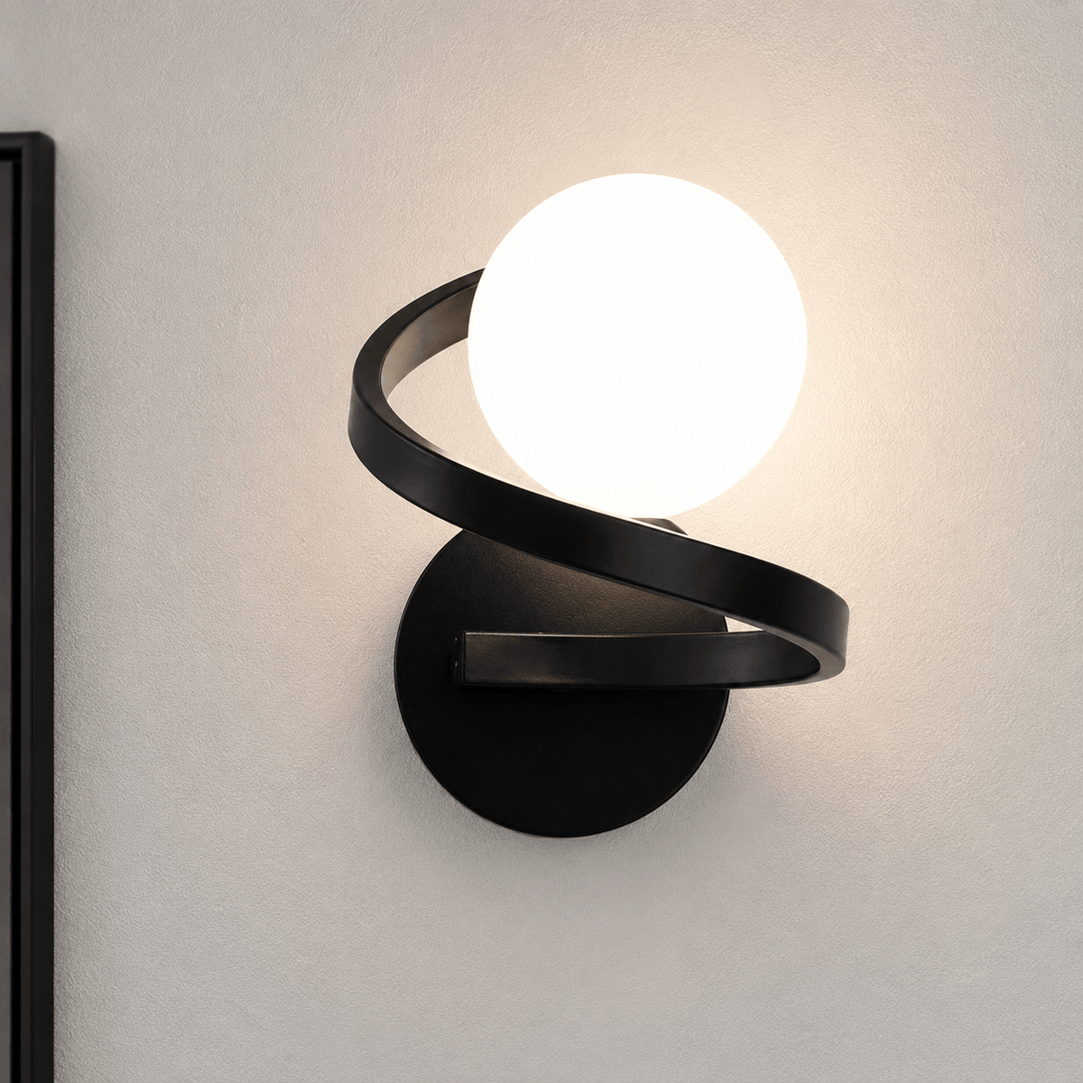 Rise-Light Moderne spiralförmige LED-Wandleuchte für Schlafzimmer und Wohnzimmer