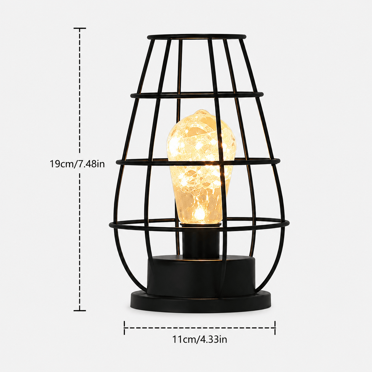 Rise-Light D Kabellose LED Tischlampe batteriebetrieben, Dimmbar, Skandinavisches Design