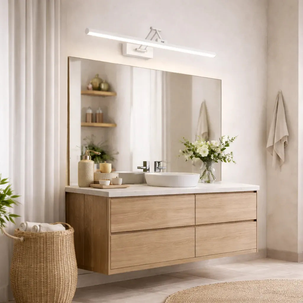 Rise-Light Weiß Badezimmer Stehlampe