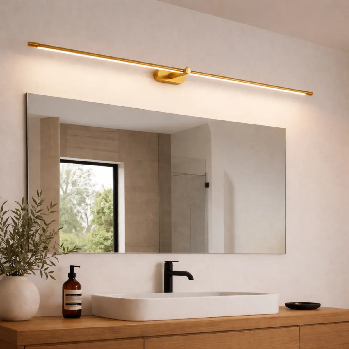 Rise-Light Gold / Warm Badezimmer wandleuchte led