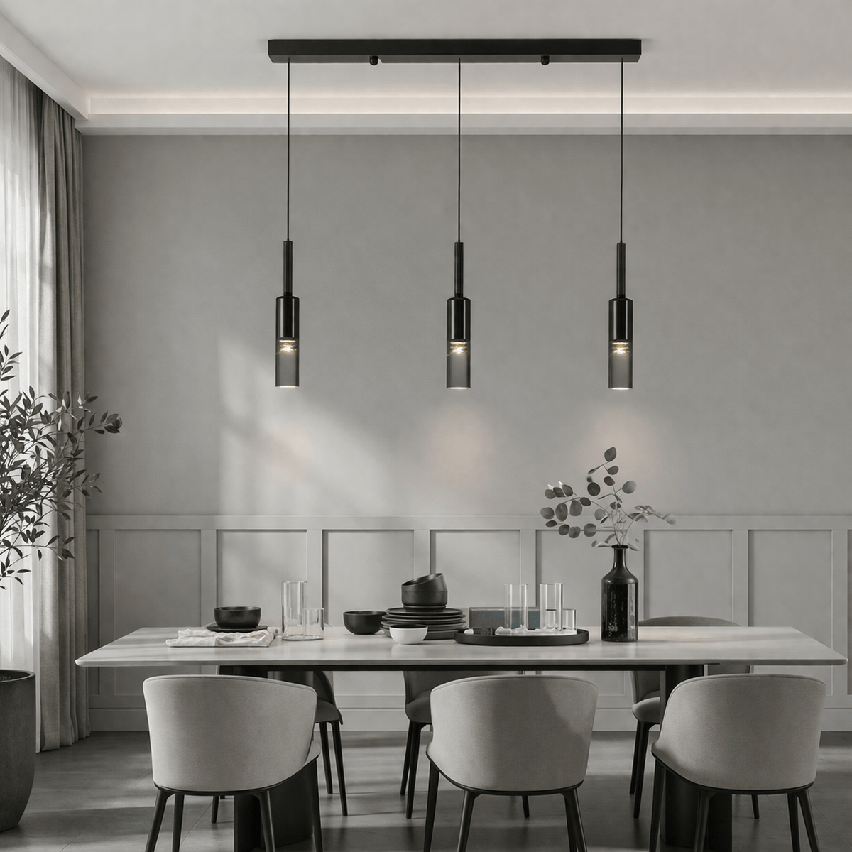 Rise-Light Deckenleuchte aus glas