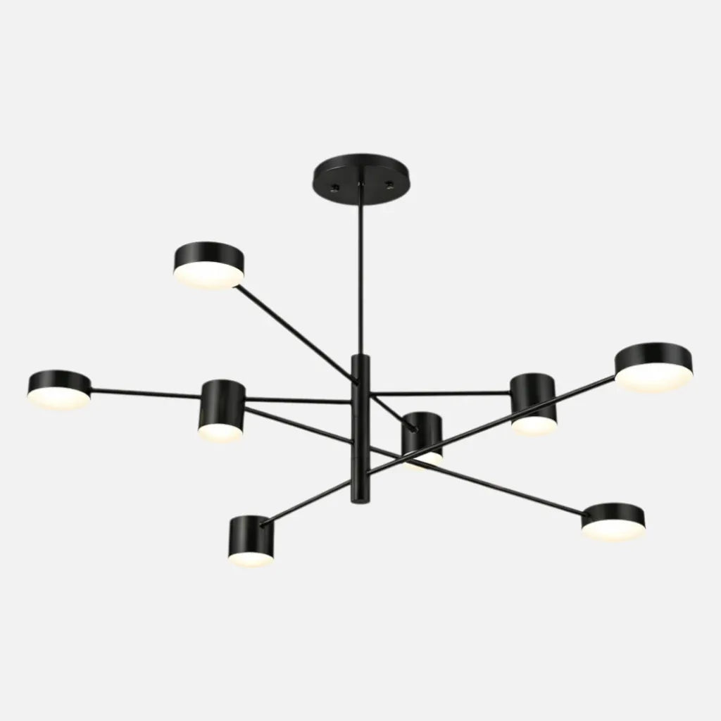 Rise-Light Schwarz / 8 Deckenleuchte wohnzimmer modern
