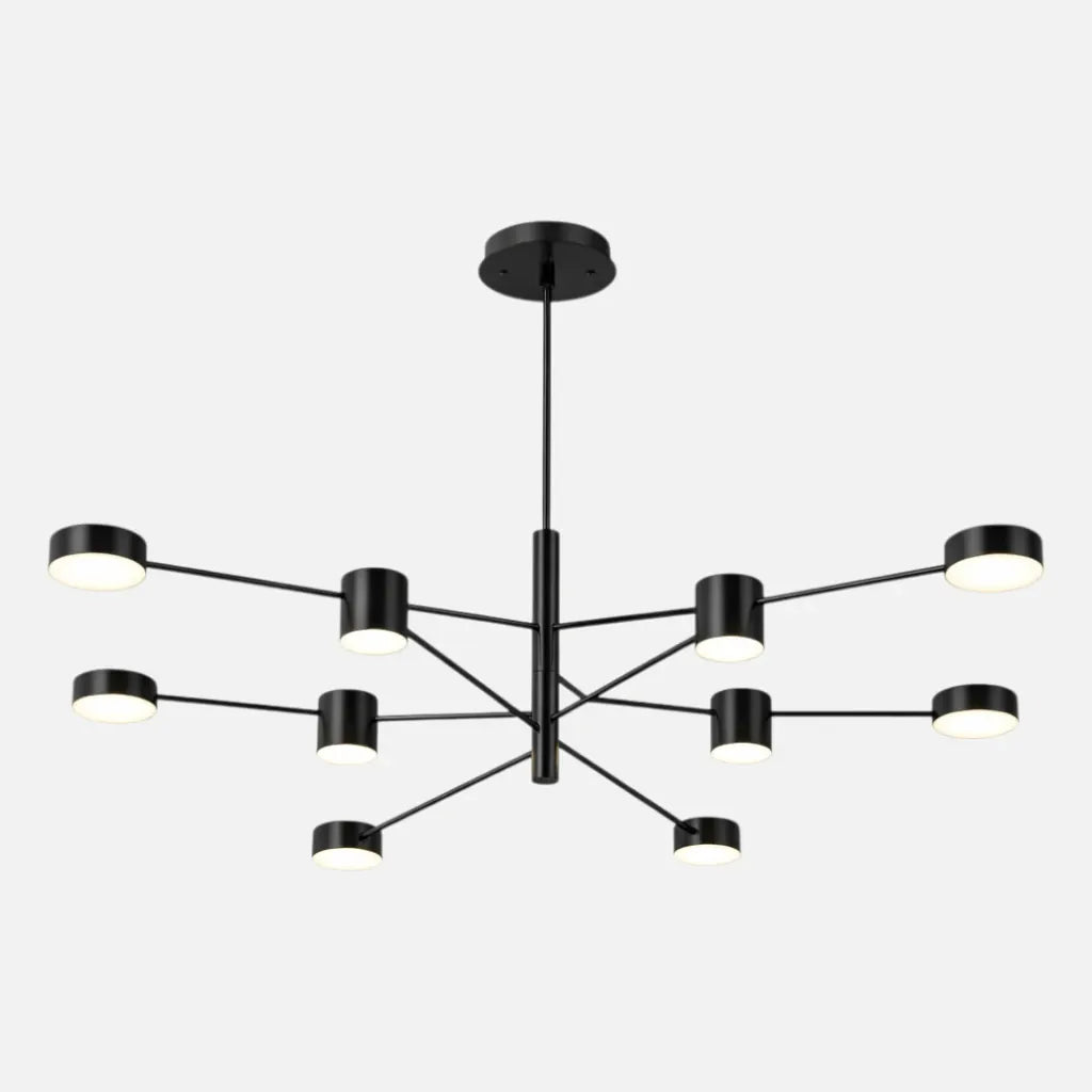 Rise-Light Schwarz / 10 Deckenleuchte wohnzimmer modern
