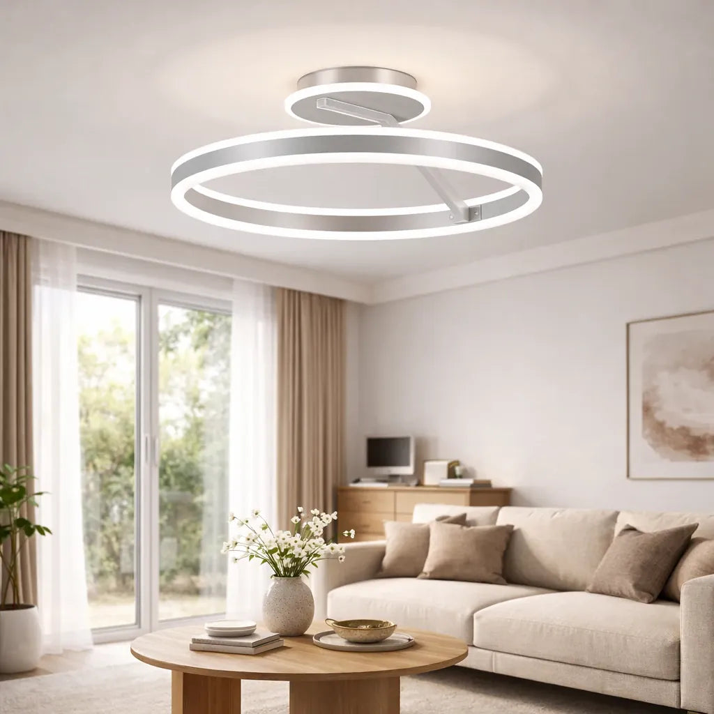 Rise-Light Weiß Deckenleuchte wohnzimmer