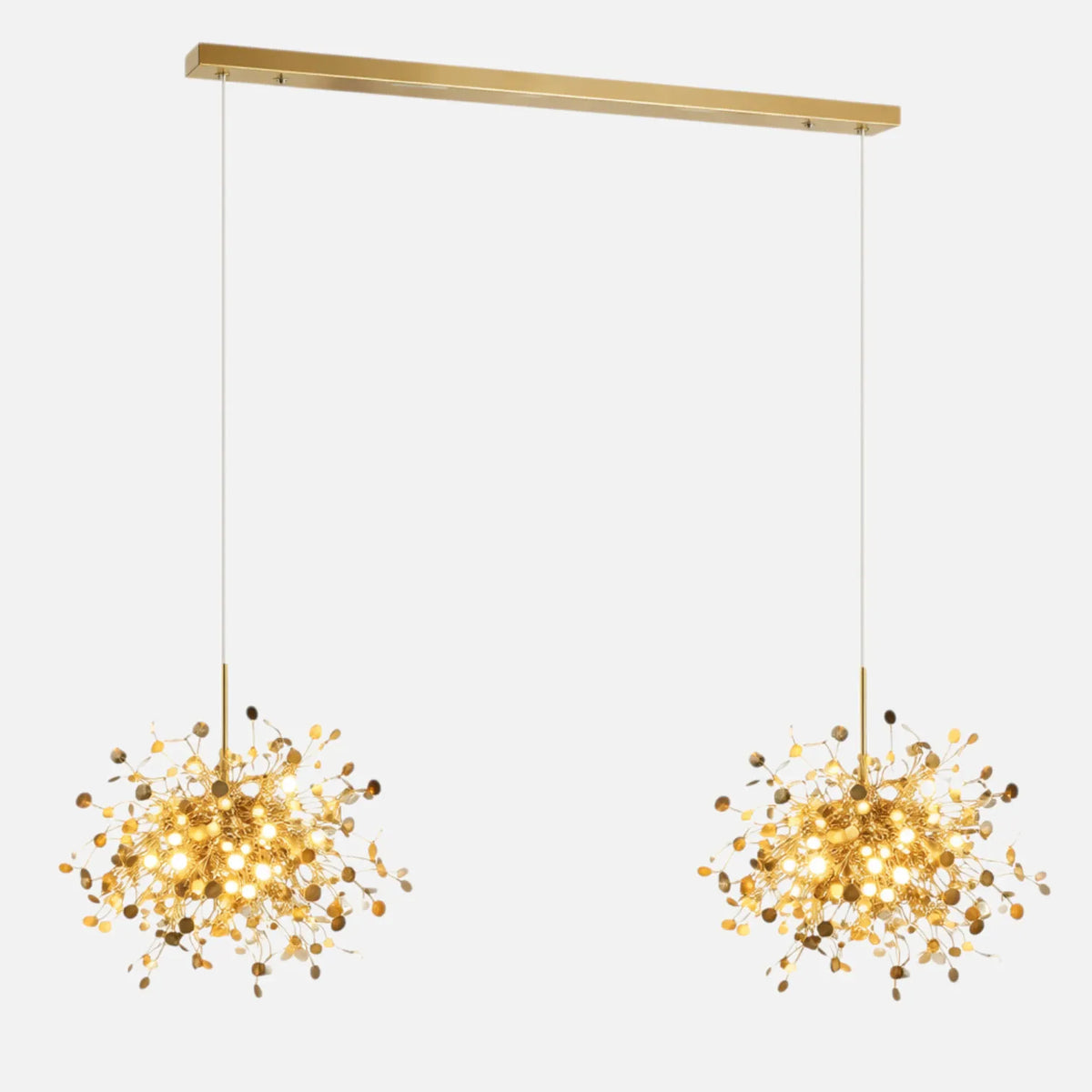 Rise-Light Gold / 2 Deckenleuchten skandinavisch
