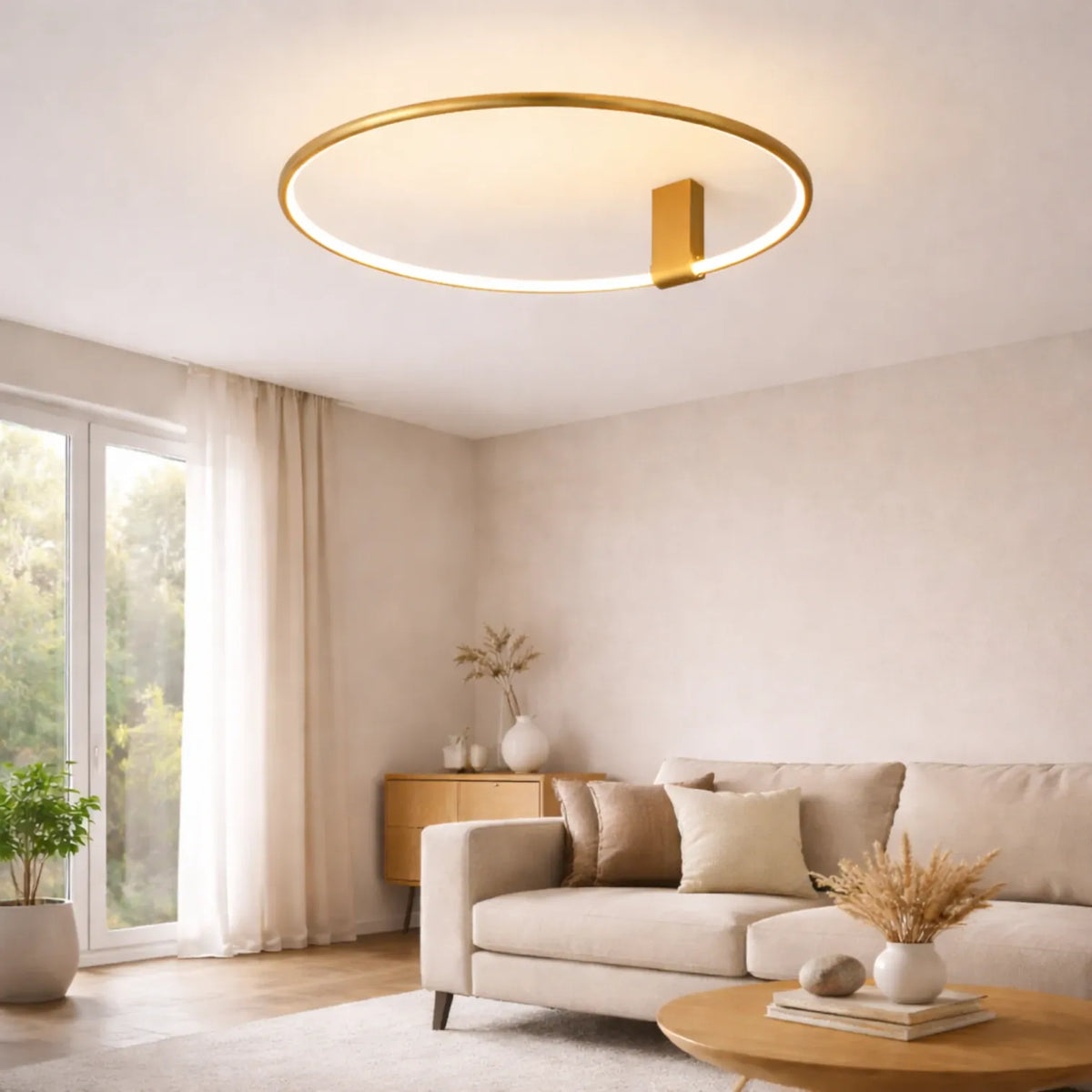 Rise-Light Gold Deckenleuchten wohnzimmer