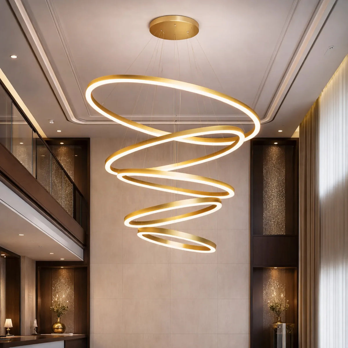 Rise-Light Gold / 3 Dimmbar pendelleuchte