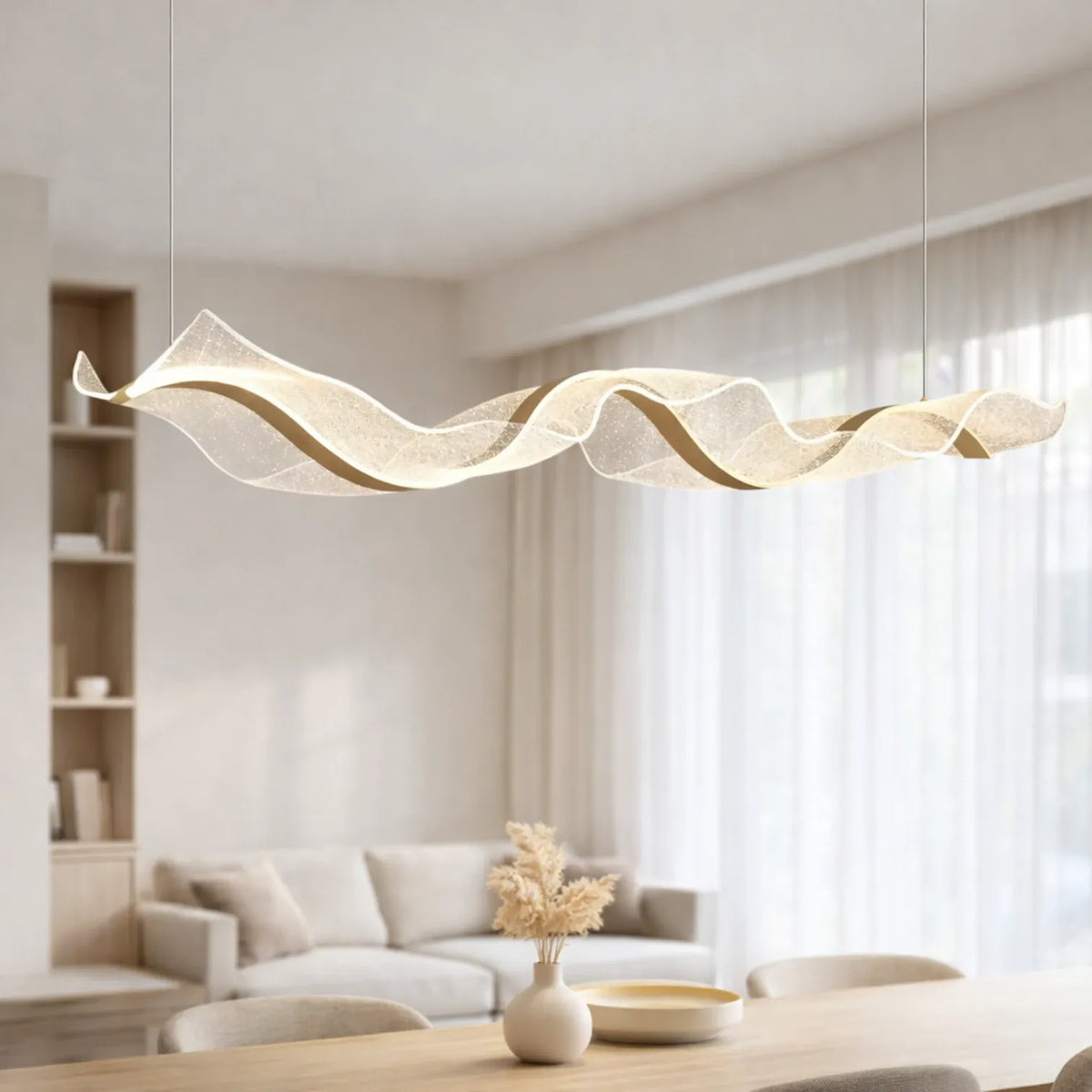 Rise-Light Gold Große Nordic Pendelleuchte