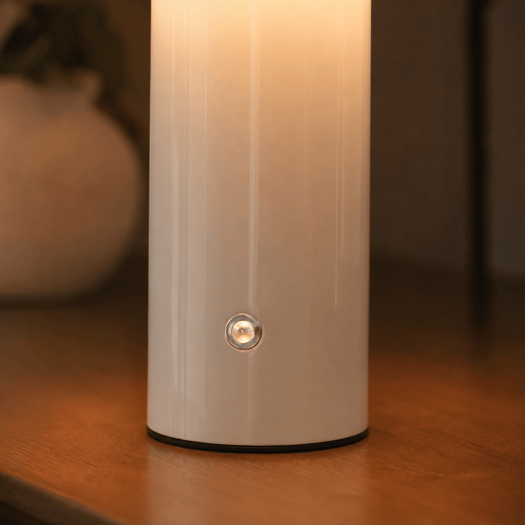 Rise-Light Kabellose LED-Pilzlampe, batteriebetrieben, per Knopfdruck dimmbar, IP65