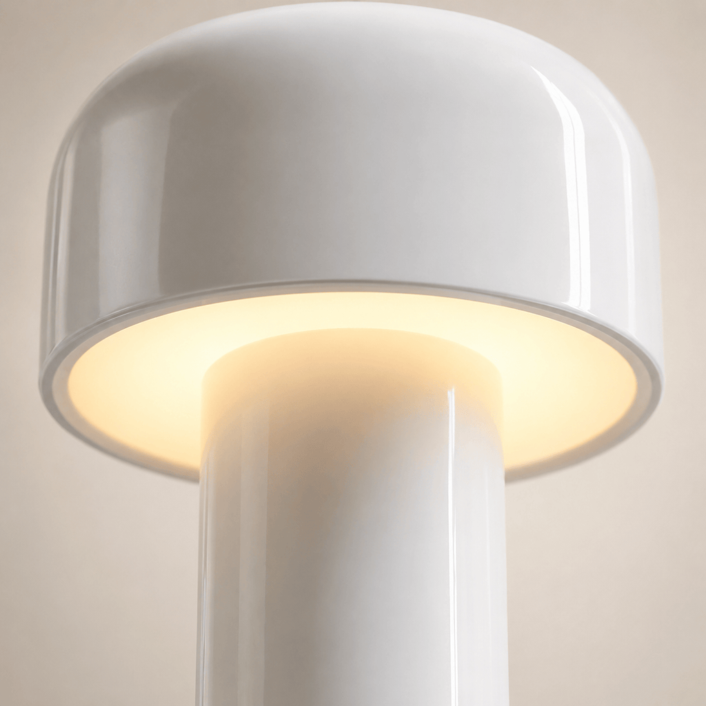 Rise-Light Kabellose LED-Pilzlampe, batteriebetrieben, per Knopfdruck dimmbar, IP65