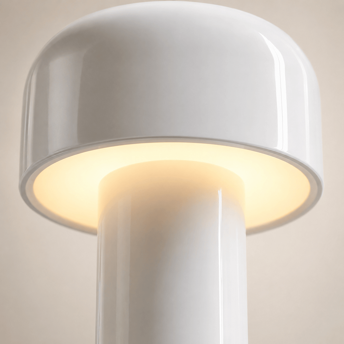 Rise-Light Kabellose LED-Pilzlampe, batteriebetrieben, per Knopfdruck dimmbar, IP65