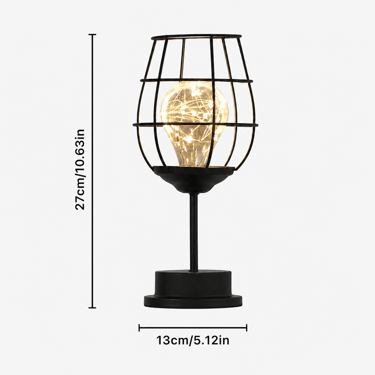 Rise-Light A Kabellose LED Tischlampe batteriebetrieben, Dimmbar, Skandinavisches Design