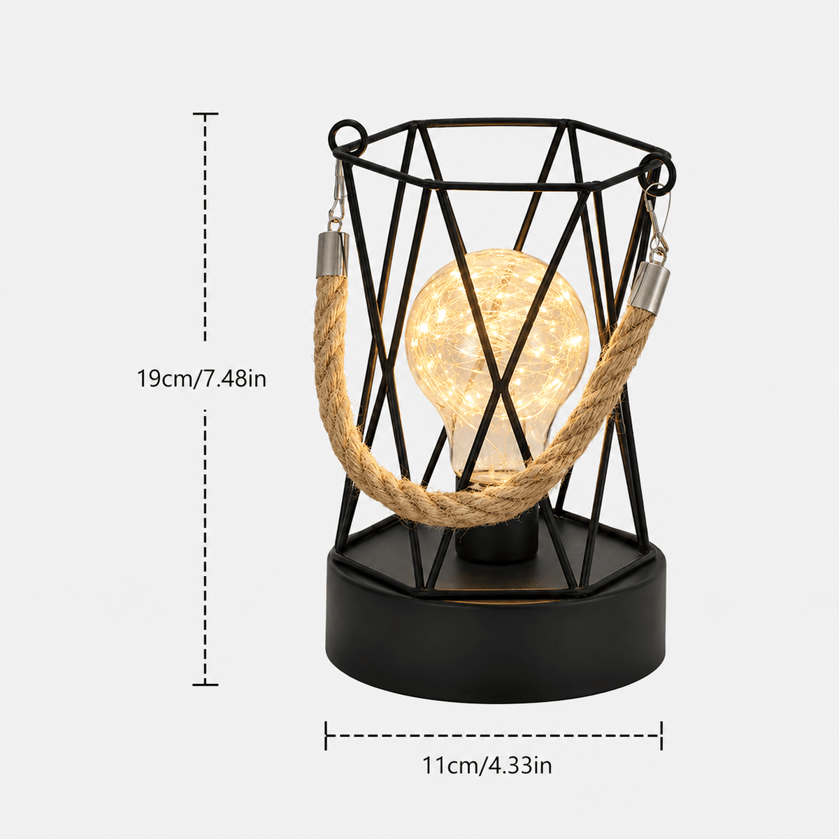 Rise-Light F Kabellose LED Tischlampe batteriebetrieben, Dimmbar, Skandinavisches Design