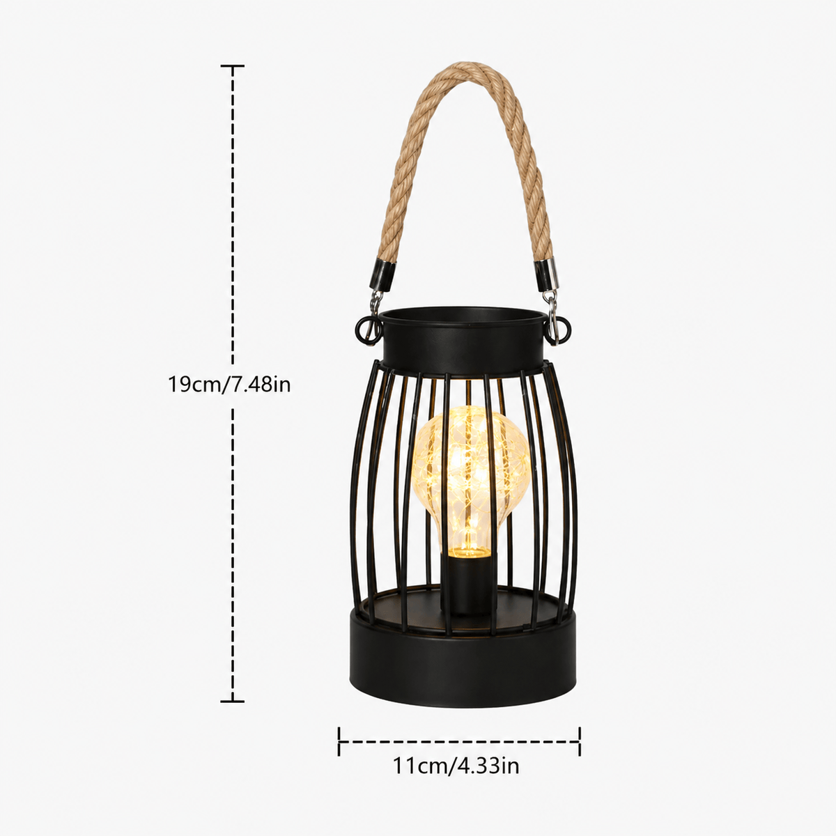 Rise-Light E Kabellose LED Tischlampe batteriebetrieben, Dimmbar, Skandinavisches Design