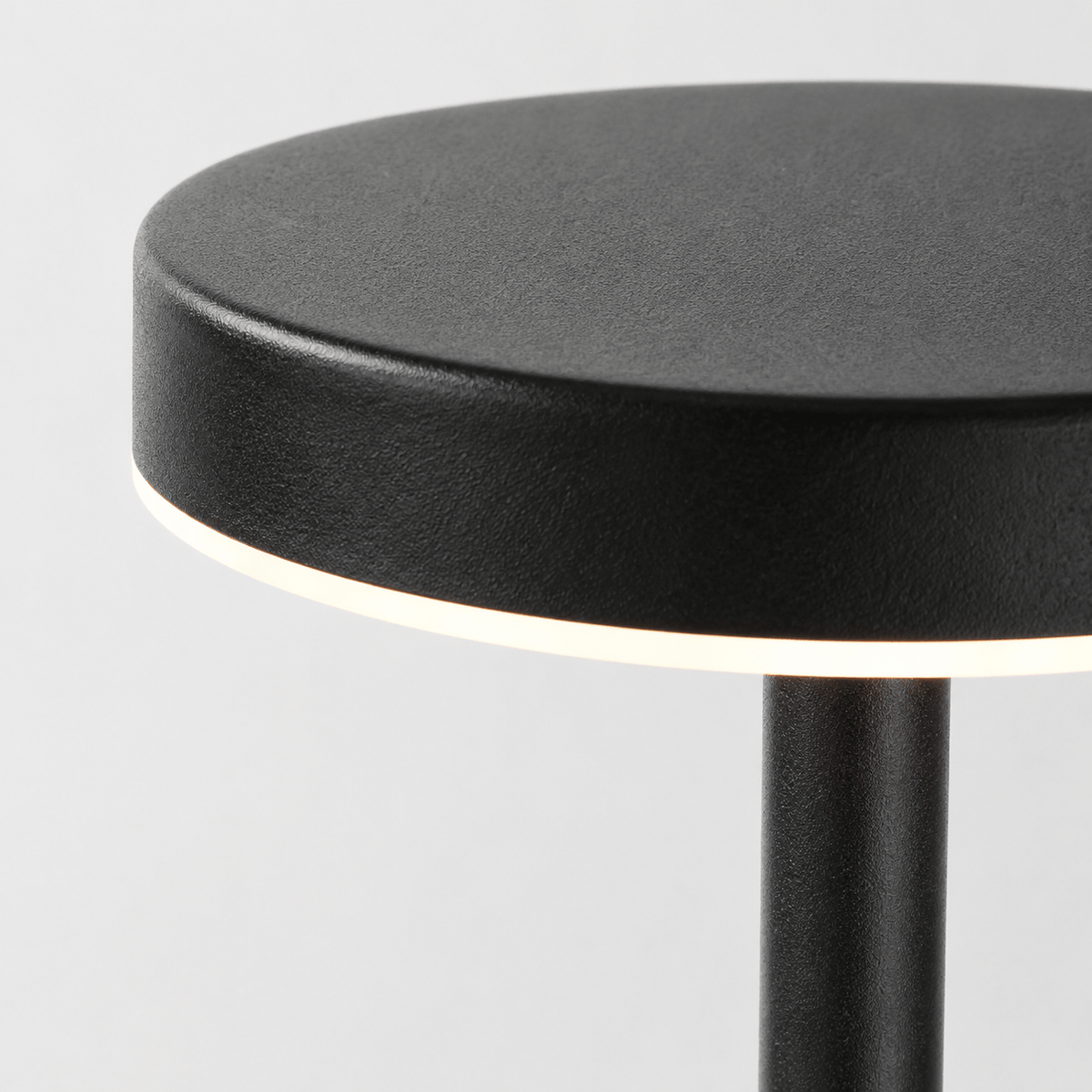 Rise-Light Kabellose LED Tischlampe Metall, Akku, Touch dimmbar