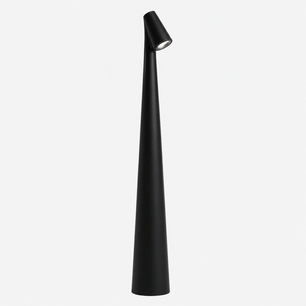 Rise-Light Schwarz Kabellose LED Tischlampe mit Akku, Dimmbar, Holz Design, USB-C