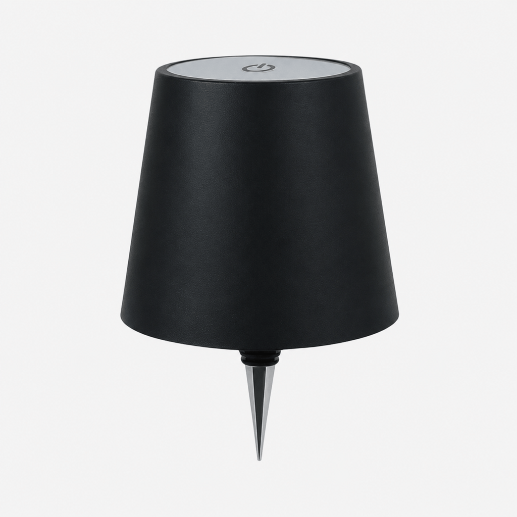 Rise-Light Schwarz Kabellose wiederaufladbare LED-Flaschenleuchte