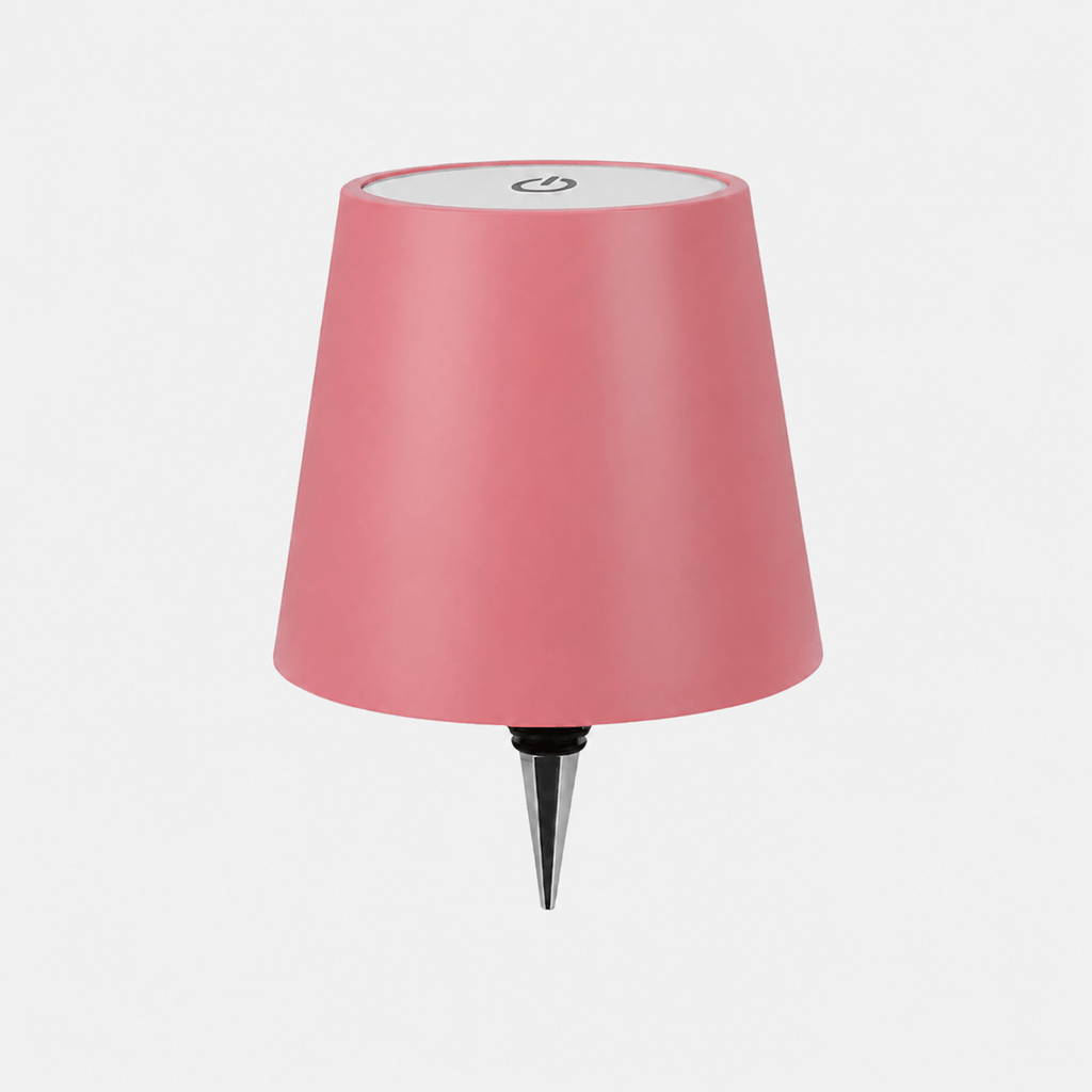 Rise-Light Rosa Kabellose wiederaufladbare LED-Flaschenleuchte
