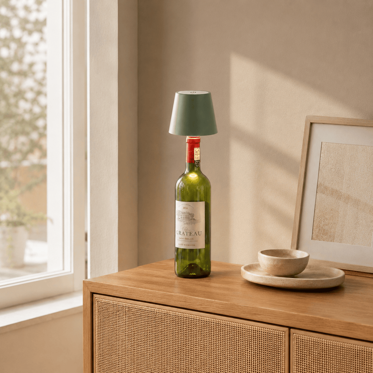 Rise-Light Kabellose wiederaufladbare LED-Flaschenleuchte