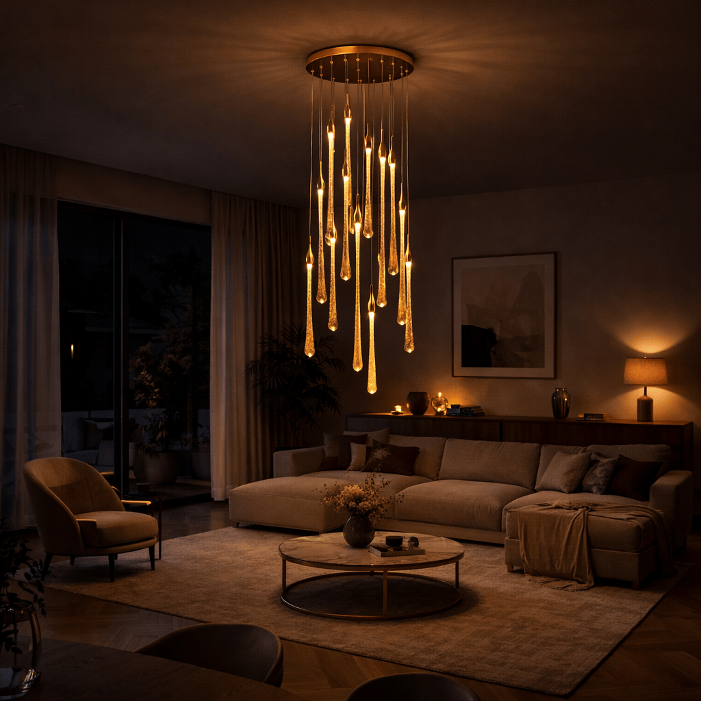 Rise-Light Kristall lampe deckenleuchte