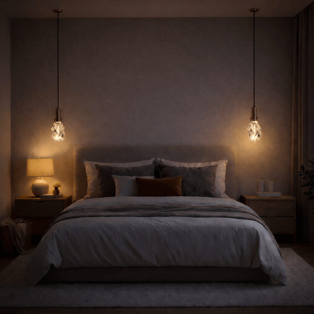 Rise-Light Gold Kristall pendelleuchte