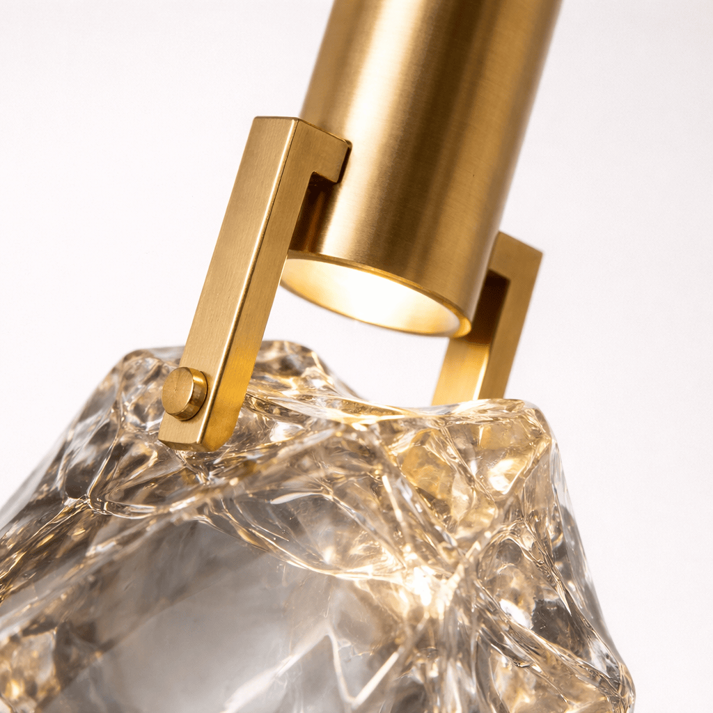 Rise-Light Gold Kristall pendelleuchte