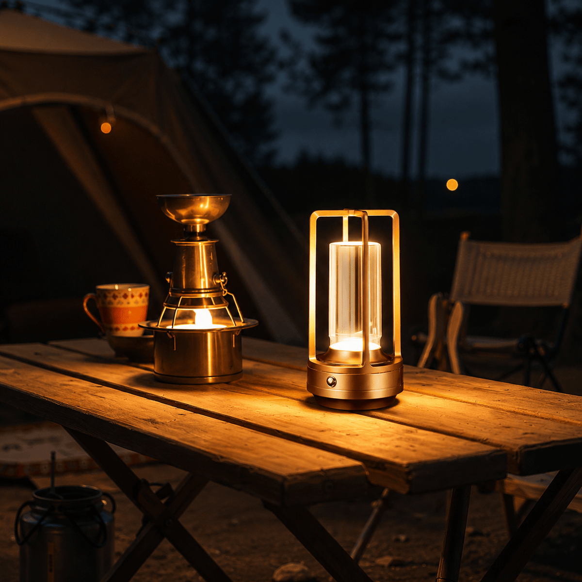 Rise-Light Kristall Tischlampe LED kabellos, Dimmbare Tischleuchte