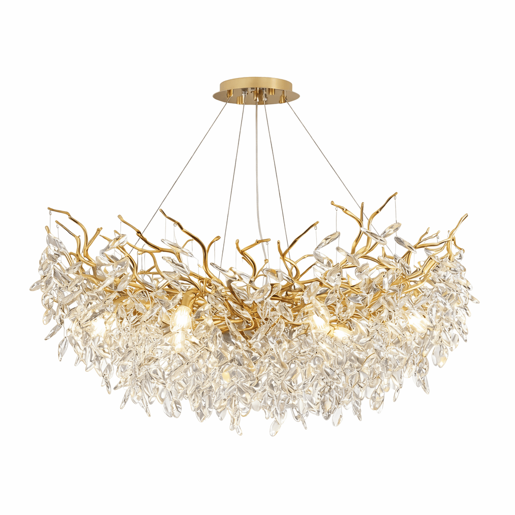 Rise-Light Gold / 45 cm Kronleuchter jugendstil