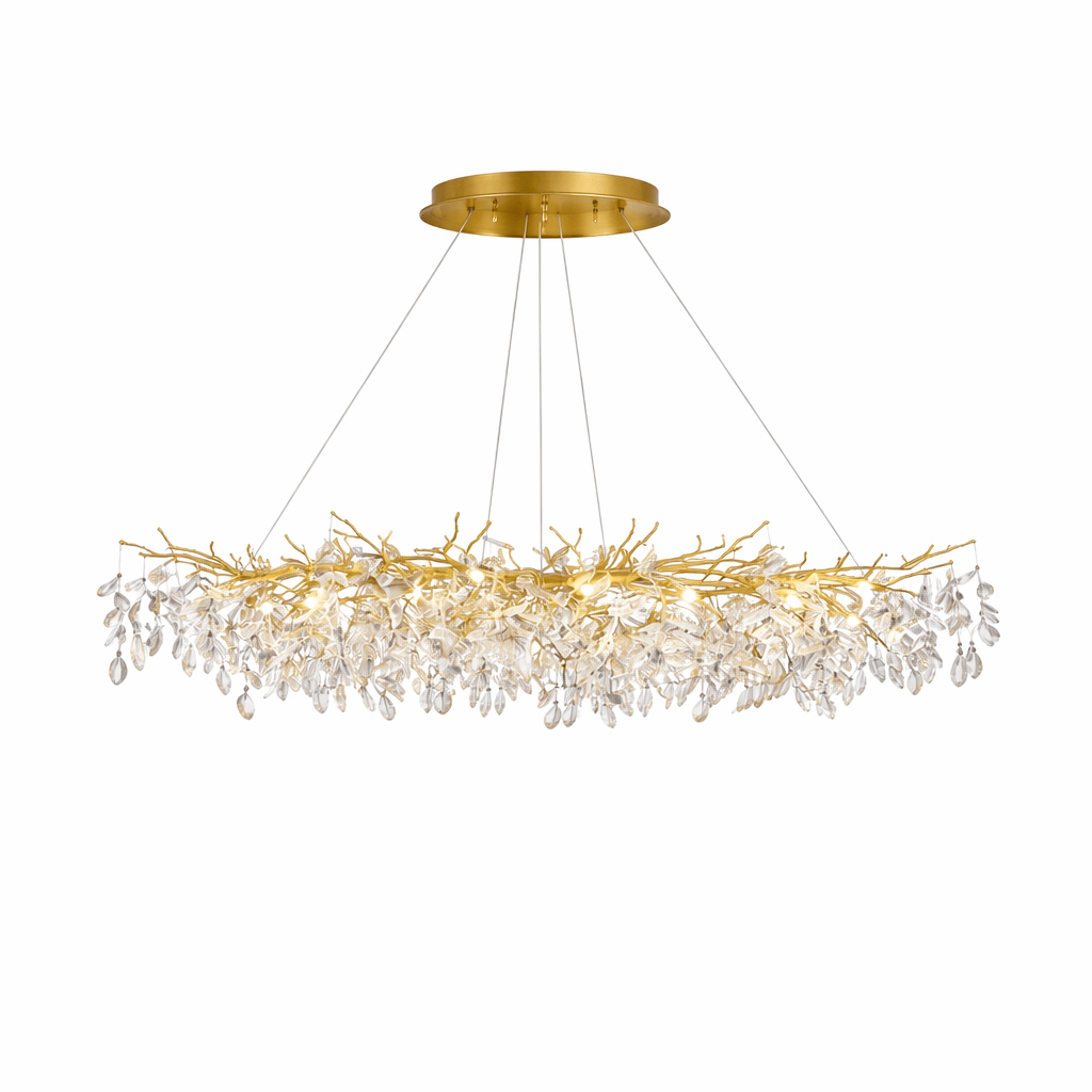 Rise-Light Gold / 140 cm Kronleuchter jugendstil