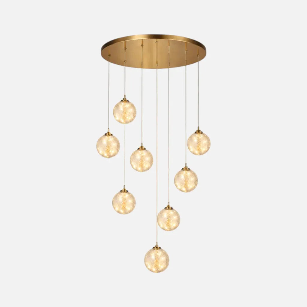 Rise-Light 8 / Gold kronleuchter modern