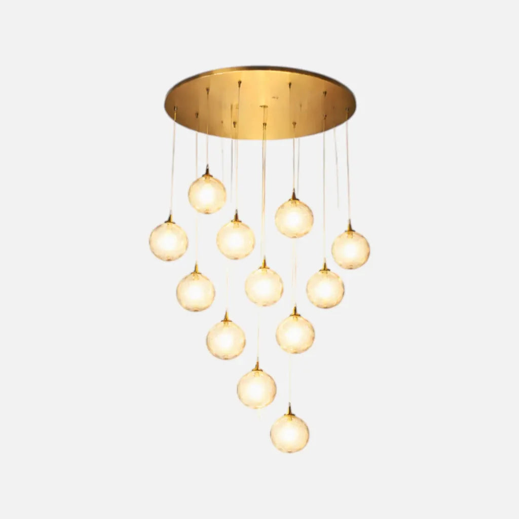 Rise-Light 12 / Gold kronleuchter modern