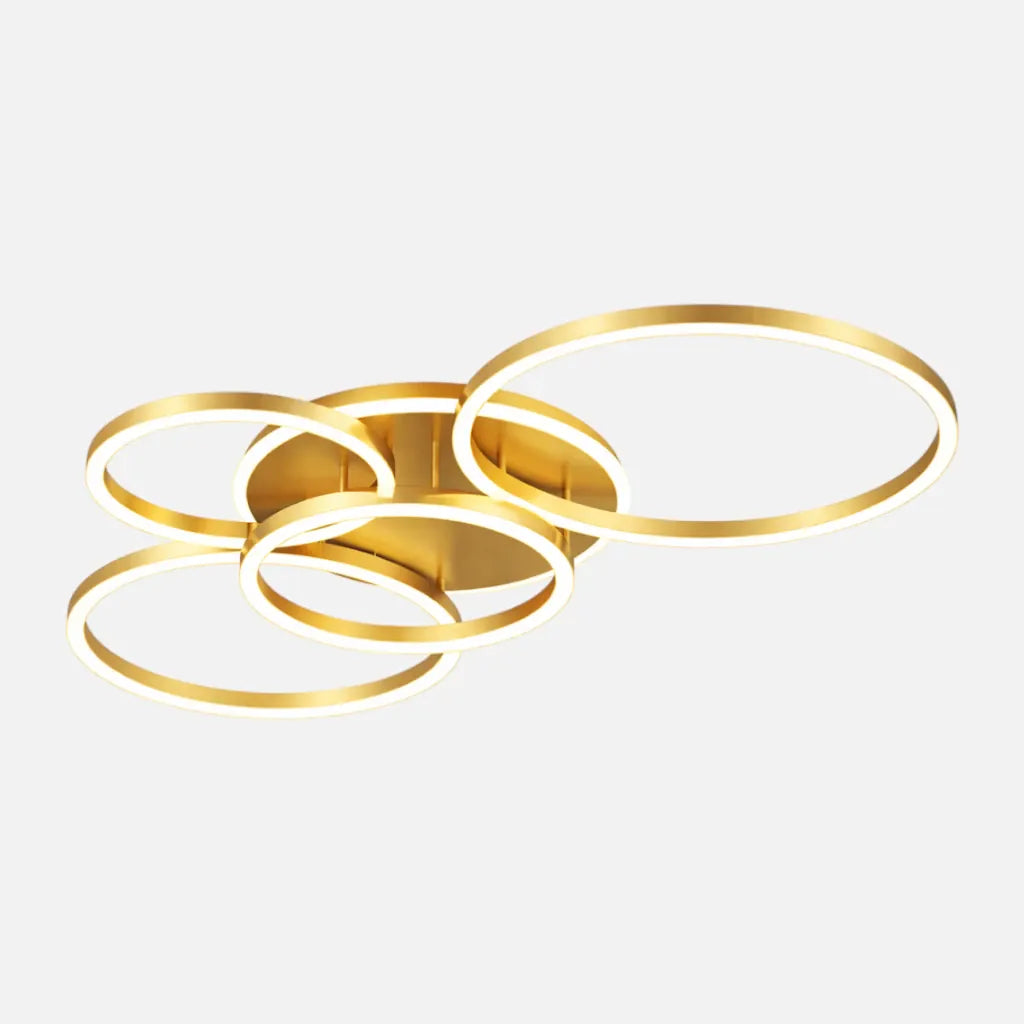 Rise-Light Gold / 5 Led Deckenleuchte