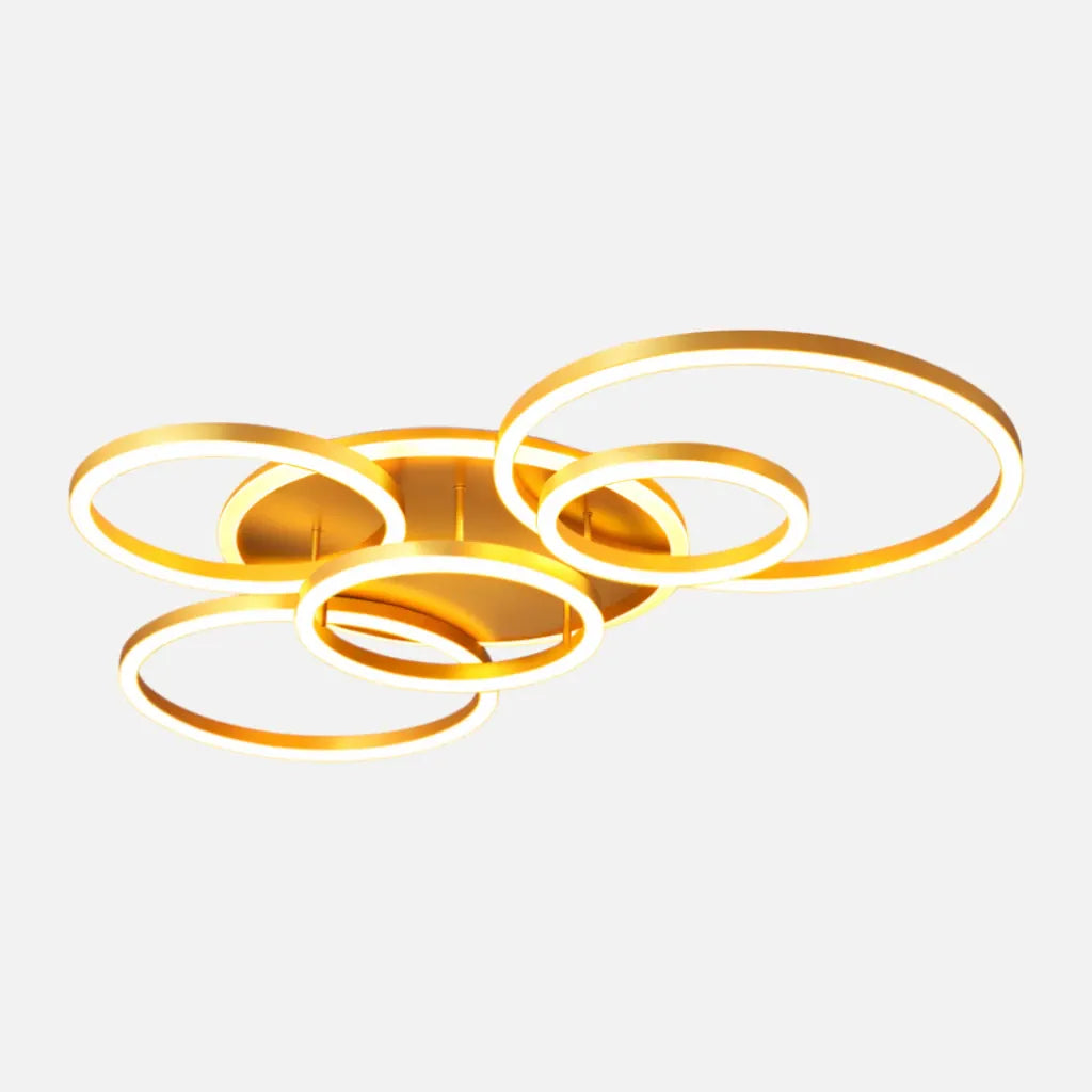 Rise-Light Gold / 6 Led Deckenleuchte