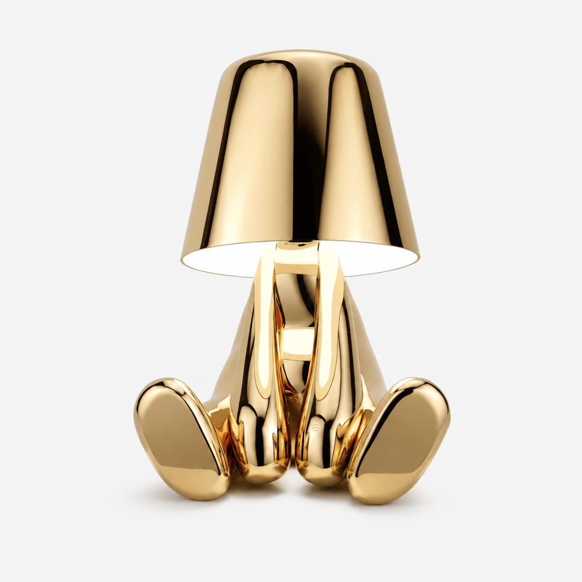 Rise-Light golden  Type A LED Figuren Tischlampe, Kabellos, Touch dimmbar, Modernes Design