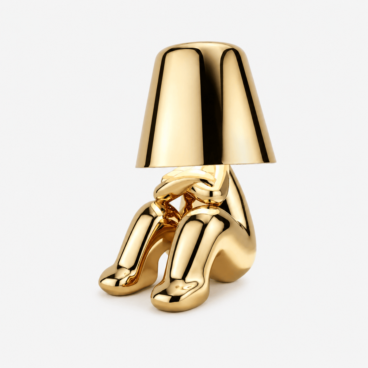 Rise-Light golden  Type B LED Figuren Tischlampe, Kabellos, Touch dimmbar, Modernes Design