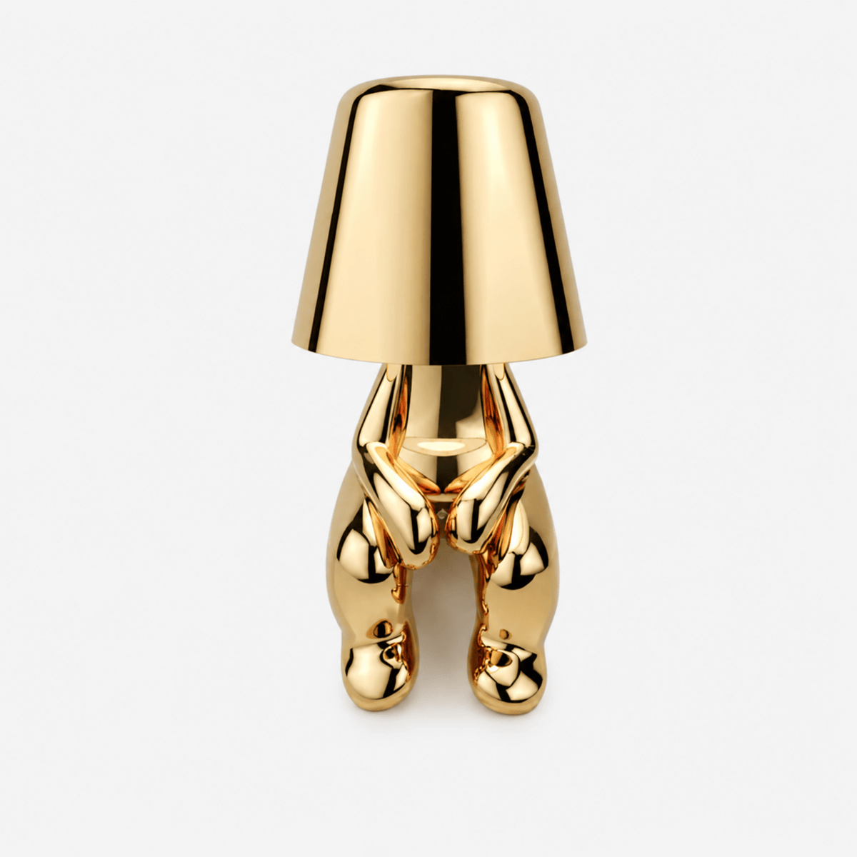 Rise-Light golden  Type C LED Figuren Tischlampe, Kabellos, Touch dimmbar, Modernes Design