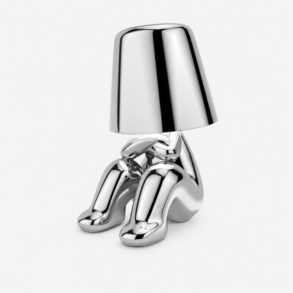 Rise-Light silver  Type B LED Figuren Tischlampe, Kabellos, Touch dimmbar, Modernes Design
