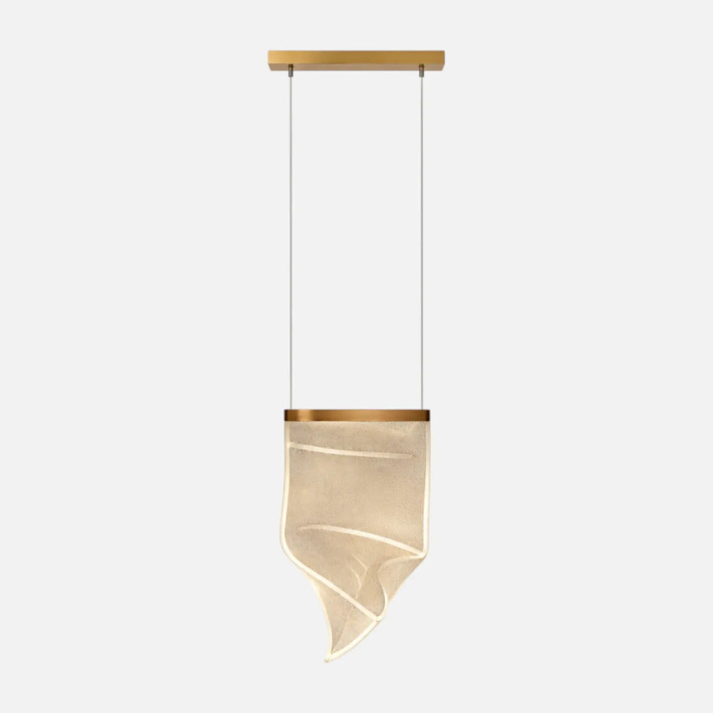 Rise-Light Gold / A Moderne beige kanadische Deckenleuchte