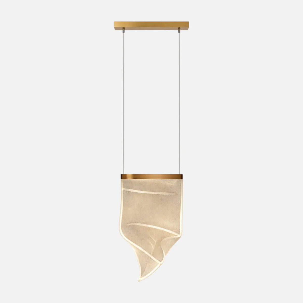 Rise-Light Gold / A Moderne beige kanadische Deckenleuchte