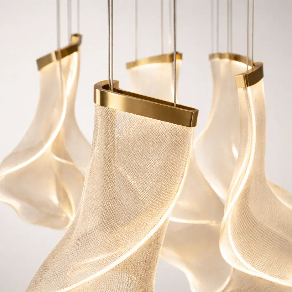 Rise-Light Moderne beige kanadische Deckenleuchte