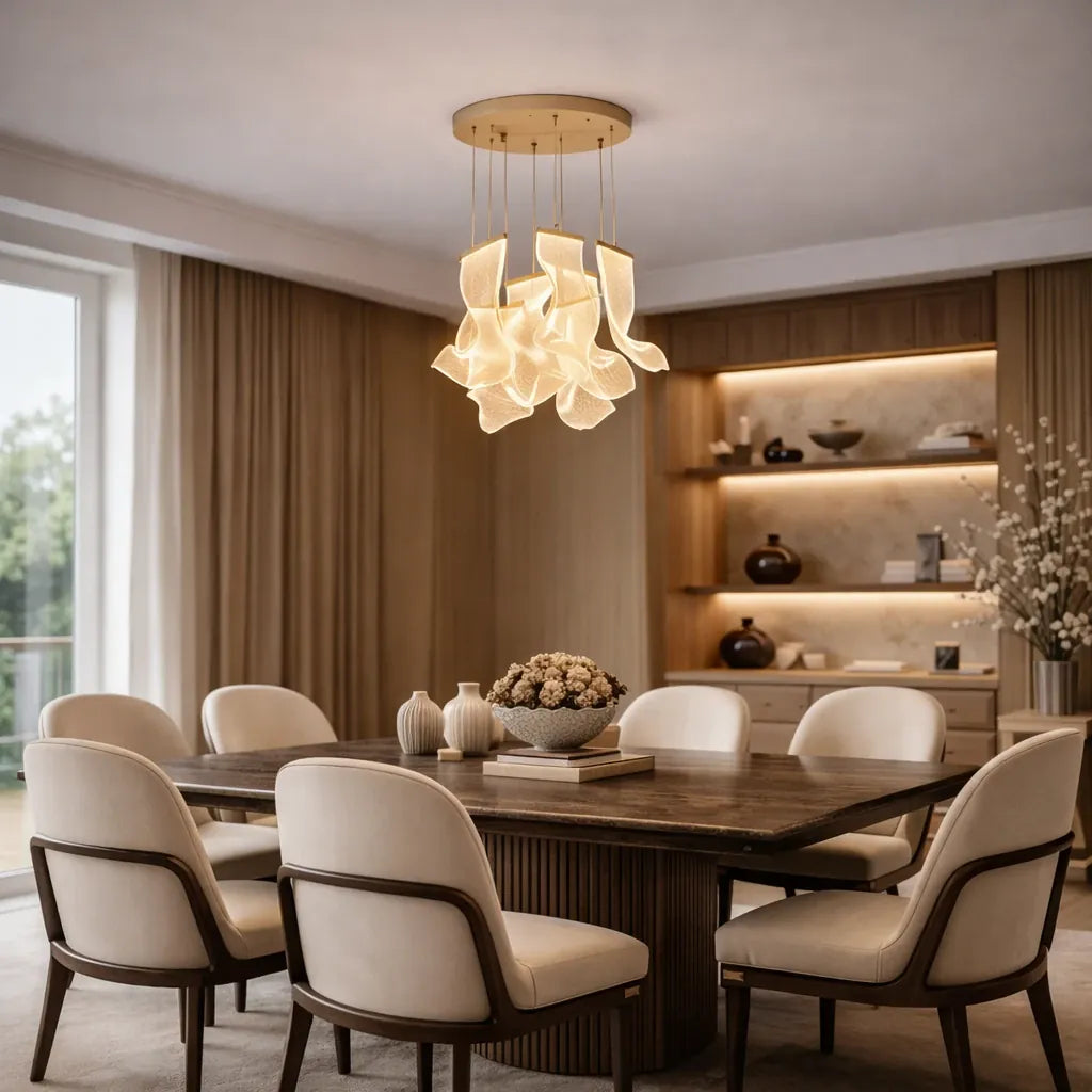 Rise-Light Moderne beige kanadische Deckenleuchte