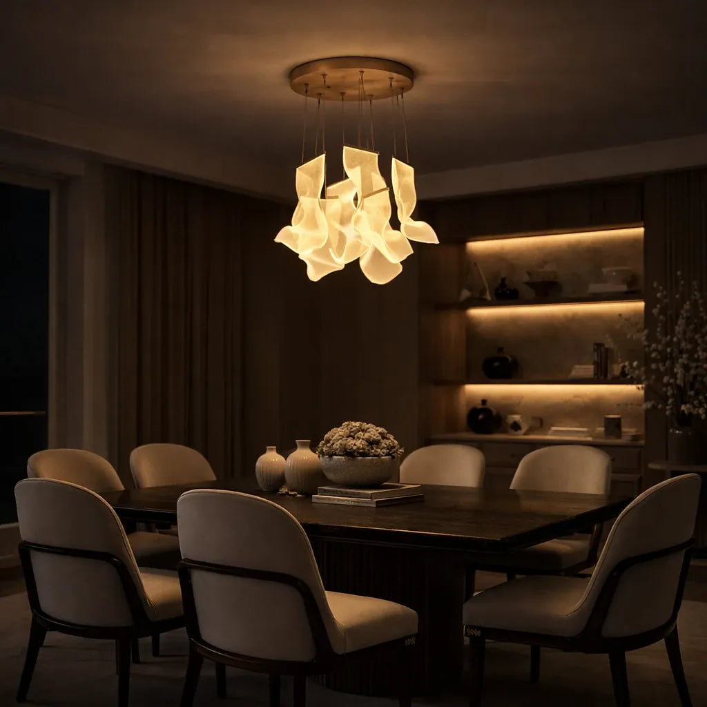 Rise-Light Moderne beige kanadische Deckenleuchte