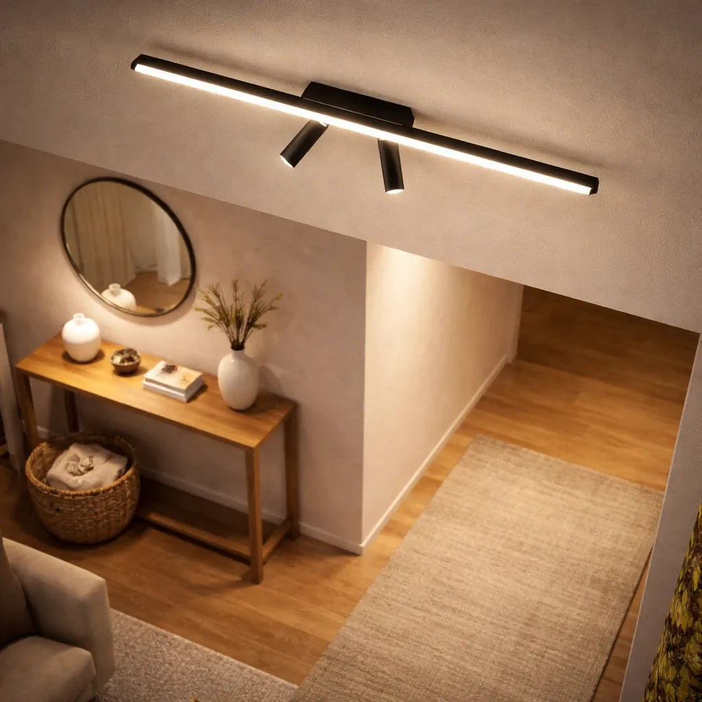 Rise-Light Moderne LED-Deckenleuchte mit Spots