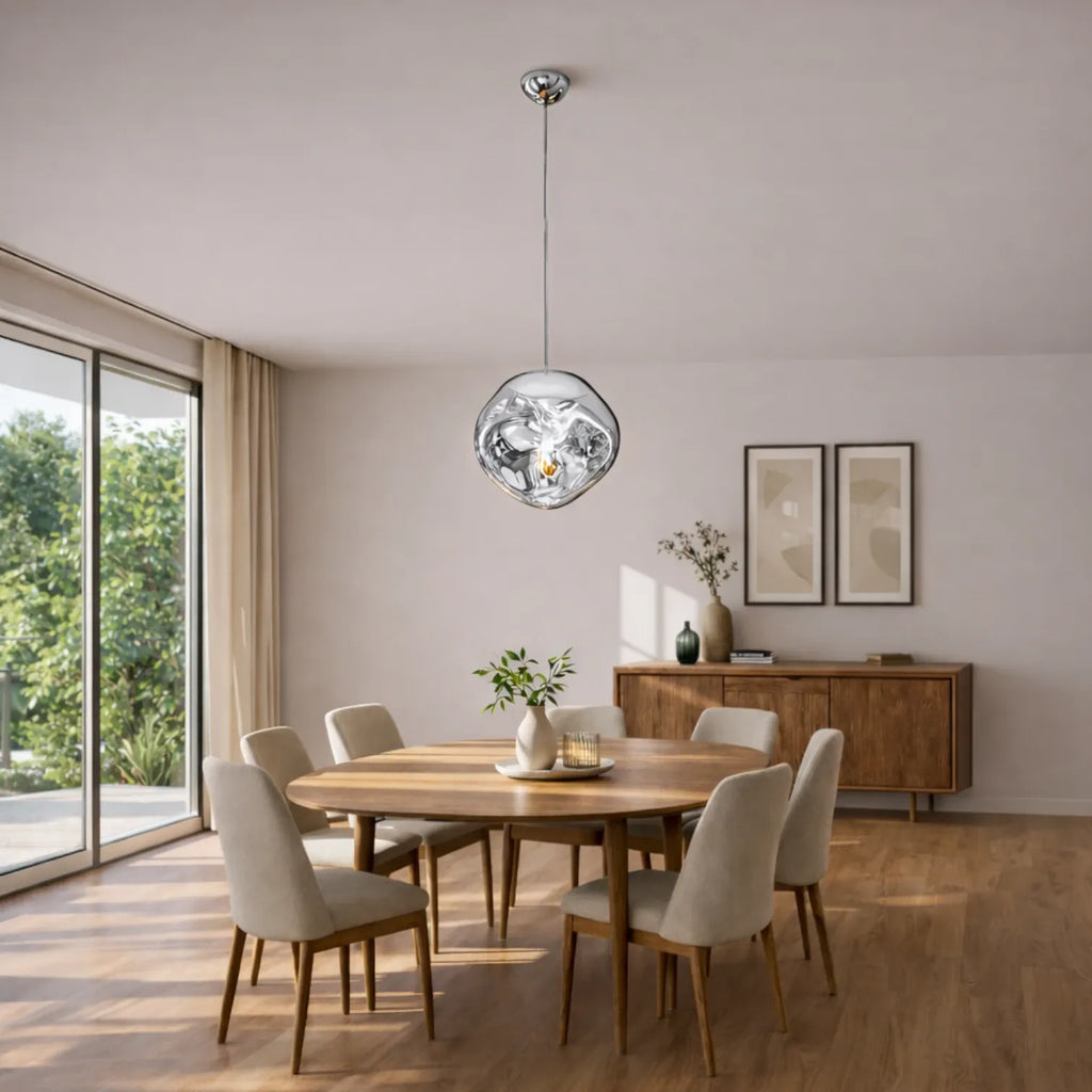 Rise-Light Moderne Pendelleuchte aus Glas