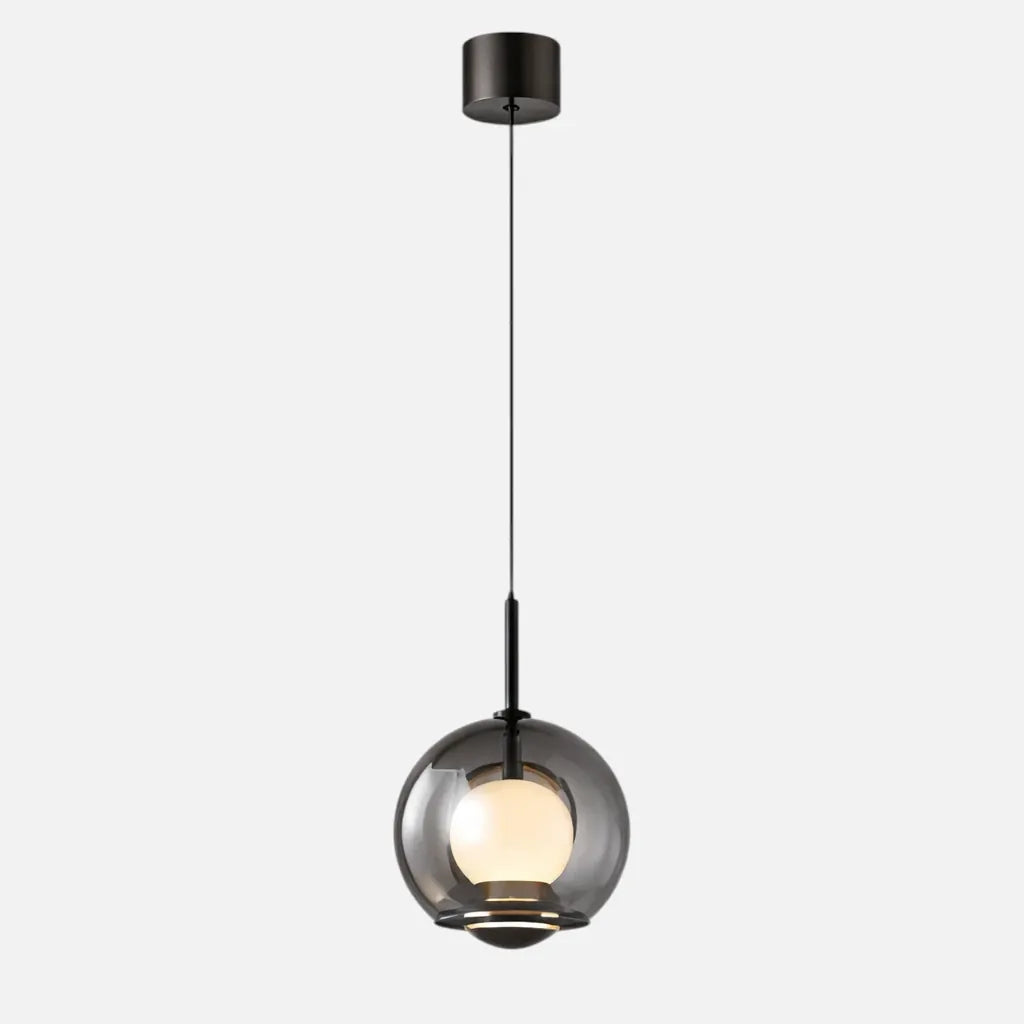 Rise-Light Schwarz Moderne Pendelleuchte für das Schlafzimmer