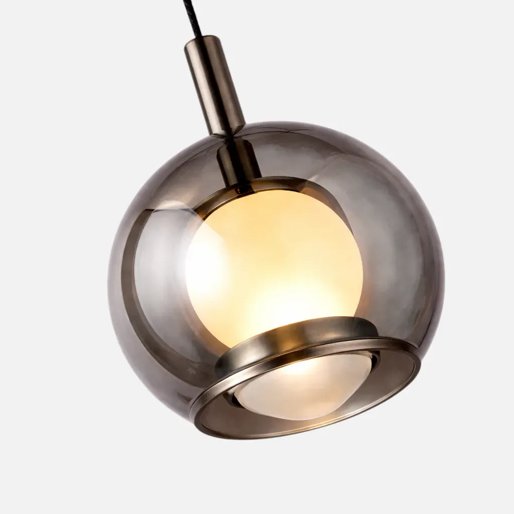 Rise-Light Schwarz Moderne Pendelleuchte für das Schlafzimmer